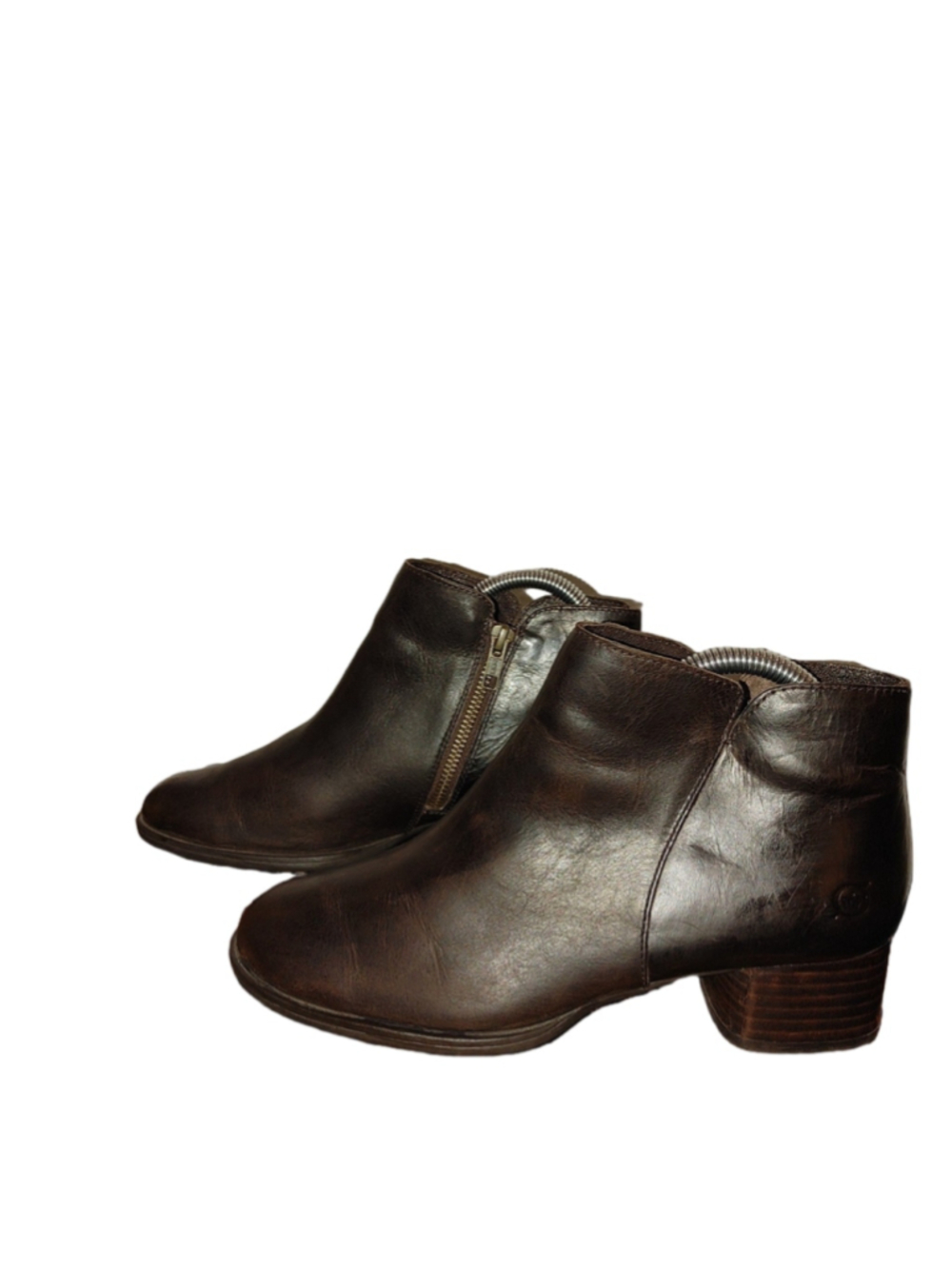 Born Kenzie Leather Ankle Booties Size 7M